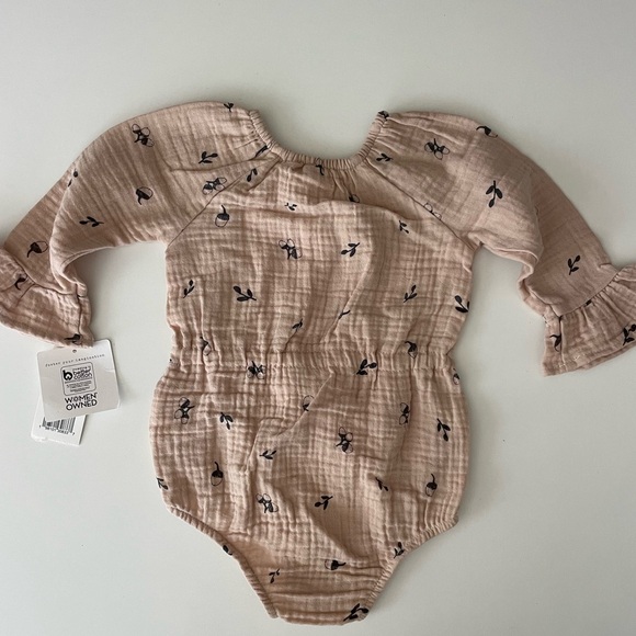 Chicco Pink Floral Kids Bodysuit - Picture 4 of 4